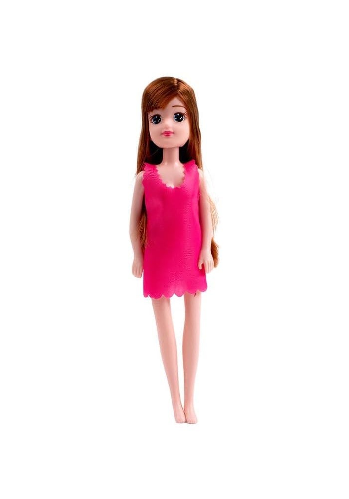 Daiso Dressing Doll – Pink Toy for Kids’ Dress-Up Play - Image 1
